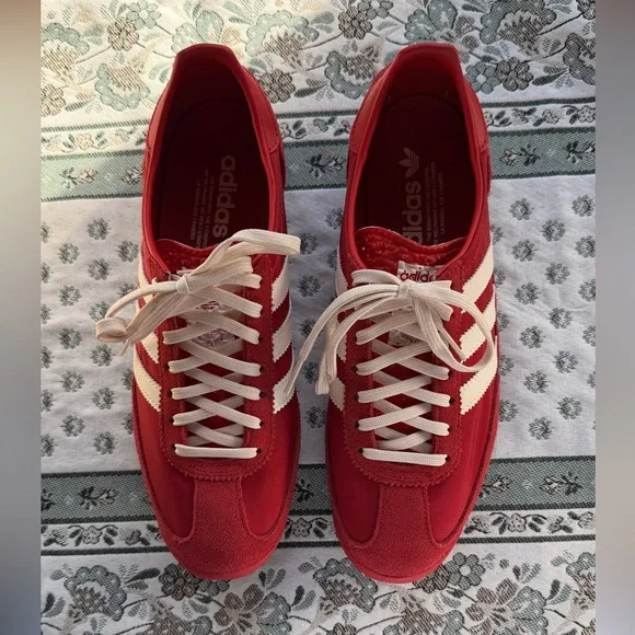 Adidas Originals SL 72 Retro Sneakers Better Scarlet/Cream White / Halo Blue 7.5 - Picture 2 of 9